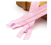 YDHSIKK Cerniere per Cucito, 5# Cerniere Aperte A Due Vie in Resina Multicolore 50-200 Cm Confezione da 3(Pink,100CM-5)