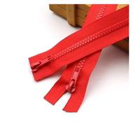 YDHSIKK Cerniere per Cucito, 5# Cerniere Aperte A Due Vie in Resina Multicolore 50-200 Cm Confezione da 3(Red,70CM-5)