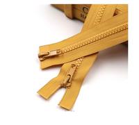 YDHSIKK Cerniere per Cucito, 5# Cerniere Aperte A Due Vie in Resina Multicolore 50-200 Cm Confezione da 3(Dark Yellow,50CM-5)