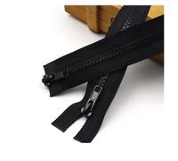 YDHSIKK Cerniere per Cucito, 5# Cerniere Aperte A Due Vie in Resina Multicolore 50-200 Cm Confezione da 3(Black,60CM-5)