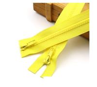 YDHSIKK Cerniere per Cucito, 5# Cerniere Aperte A Due Vie in Resina Multicolore 50-200 Cm Confezione da 3(Light Yellow,50CM-5)