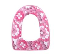 YDHSIKK Coperchio igienico e Coperchio Serbatoio Toilet Seat Cover Flannel Multicolor 44x36cm 1Pc(Pink)