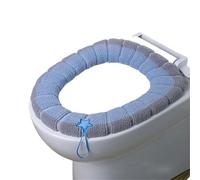 YDHSIKK Coperchio igienico e Coperchio Serbatoio Toilet Seat Cover with Handle Washable Pink Green Blue Grey 1PC 30cm Diameter(Blue (with Handle))