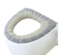 YDHSIKK Coperchio igienico e Coperchio Serbatoio Toilet Seat Cover with Handle Washable Pink Green Blue Grey 1PC 30cm Diameter(Grey)