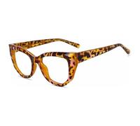 YDHSIKK Cornice di occhiali da lettura di blocco, Montature for occhiali Cat Eye Unisex Blue Light Barrier Multicolore(Leopard)