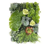 YDHSIKK Decorazione Artificiale per pareti da Giardino, 60 cm * 40 cm Decorazione for la casa Parete Erba Finta Decorazione Fiore Artificiale Pianta Prato Interno(4)