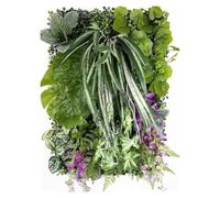 YDHSIKK Decorazione Artificiale per pareti da Giardino, 60 cm * 40 cm Decorazione for la casa Parete Erba Finta Decorazione Fiore Artificiale Pianta Prato Interno(3)