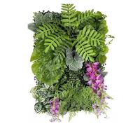 YDHSIKK Decorazione Artificiale per pareti da Giardino, 60 cm * 40 cm Decorazione for la casa Parete Erba Finta Decorazione Fiore Artificiale Pianta Prato Interno(1)