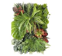 YDHSIKK Decorazione Artificiale per pareti da Giardino, 60 cm * 40 cm Decorazione for la casa Parete Erba Finta Decorazione Fiore Artificiale Pianta Prato Interno(12)