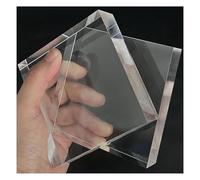 YDHSIKK Fogli Vuoti circolo Pannello Rotondo di plastica, Pannello espositivo in Vetro Acrilico Quadrato, Spessore 30 mm, 20 cm x(10cm x 10cm(2pcs))
