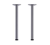 YDHSIKK gambe mobili Gambe for tavoli fai da te in metallo, gambe for armadi regolabili, 20-130 cm, regolabili 0-30 mm, 6 colori, con viti e cacciavite(Striped Silver,50cm)