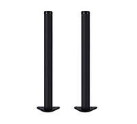 YDHSIKK gambe mobili Gambe for tavoli fai da te in metallo, gambe for armadi regolabili, 20-130 cm, regolabili 0-30 mm, 6 colori, con viti e cacciavite(Black,100cm)