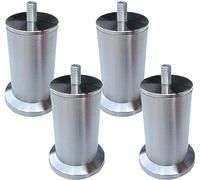 YDHSIKK gambe mobili Gambe for tavolo for mobili resistenti 4 pezzi Piedini regolabili in altezza Gambe for mobili in acciaio inossidabile 3-73 cm(12.5Cm)