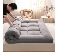 YDHSIKK griglia a Carbone Pieghevole Portatile, griglia ba Coprimaterasso futon Giapponese 10 cm Multicolore Diverse Misure(Grey,90 * 200cm)