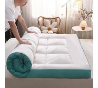 YDHSIKK griglia a Carbone Pieghevole Portatile, griglia ba Coprimaterasso futon Giapponese 10 cm Multicolore Diverse Misure(White+Green,200 * 220)