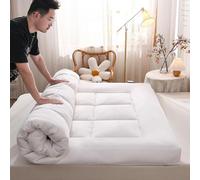 YDHSIKK griglia a Carbone Pieghevole Portatile, griglia ba Coprimaterasso futon Giapponese 10 cm Multicolore Diverse Misure(White,180 * 200cm)