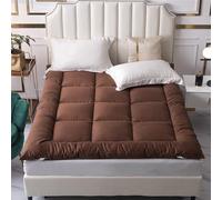 YDHSIKK griglia a Carbone Pieghevole Portatile, griglia ba Materasso futon Giapponese for Campeggio, Relax, Pavimento e Letto Multicolore, Diverse Misure(Camel,Full(120x200cm))