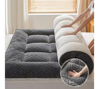 YDHSIKK griglia a Carbone Pieghevole Portatile, griglia ba Materasso futon Giapponese Multicolore, Diverse Misure(Black,150 * 200 * 6cm/59 * 78 * 2in)