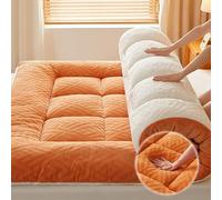 YDHSIKK griglia a Carbone Pieghevole Portatile, griglia ba Materasso futon Giapponese Multicolore, Diverse Misure(Orange,120 * 200 * 6cm/47 * 78 * 2in)