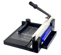 YDHSIKK Macchina di Piegatura Manuale di punteggio della c Taglierina for Carta a ghigliottina A4 con Sicurezza Nero/Bianco(Black)