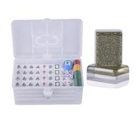 YDHSIKK Mah Jong Con 144 tessere impegnate Mahjong domestico con scatola di plastica(Black,37mm)