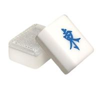 YDHSIKK Mah Jong Con 144 tessere incise Intrattenimento Viaggio Famiglia Mahjong Cinese Mah jong(Silver)