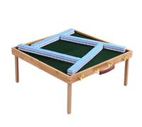 YDHSIKK Mah Jong Con tavolo pieghevole portatile da viaggio for esterni Mahjong cinese Mah jong(Blue,30mm)
