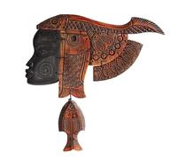 YDHSIKK Maschera Africana, Wall Sculpture, Characters Wood Carving Wall Decor, Wall Decoration for Living Room