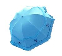 YDHSIKK Ombrello Ombrello Pizzo, Ombrello Decorazione matr Ombrello da Sposa in Pizzo Compatto Multicolore(Blue)