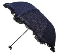 YDHSIKK Ombrello Ombrello Pizzo, Ombrello Decorazione matr Ombrello da Sposa in Pizzo Multicolore(Black)