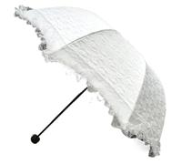 YDHSIKK Ombrello Ombrello Pizzo, Ombrello Decorazione matr Ombrello da Sposa in Pizzo Multicolore(White)