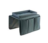 YDHSIKK Organizzatore di tasca da letto multi, 1 pz. Organizer for bracciolo divano con 4 tasche e vassoio portabicchieri(Grau)