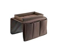 YDHSIKK Organizzatore di tasca da letto multi, 1 pz. Organizer for bracciolo divano con 4 tasche e vassoio portabicchieri(Brown)