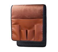 YDHSIKK Organizzatore di tasca da letto multi, Organizer salvaspazio for divano con 5 tasche(Brown)
