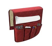 YDHSIKK Organizzatore di tasca da letto multi, Supporto tascabile for telecomando da divano(Rd)