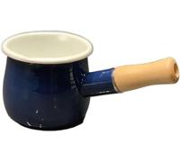 YDHSIKK Pentola in Acciaio smaltato, Pentola for Il Latte Pentola for Il Latte Pentola in Argilla Cottura Classica Antiaderente Mini caffè Smalto Ghisa Forno(Blu)