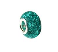 YDHSIKK Perline con Foro Centrale in Ottone, Confezione da 50 Perline distanziatrici in Resina Multicolore da 14 mm con Foro da 5 mm for ciondoli Fai da Te for la creazione di Gioielli.(Green-14mm)