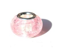 YDHSIKK Perline con Foro Centrale in Ottone, Confezione da 50 Perline distanziatrici in Resina Multicolore da 14 mm con Foro da 5 mm for ciondoli Fai da Te for la creazione di Gioielli.(Pink-14mm)