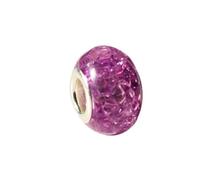 YDHSIKK Perline con Foro Centrale in Ottone, Confezione da 50 Perline distanziatrici in Resina Multicolore da 14 mm con Foro da 5 mm for ciondoli Fai da Te for la creazione di Gioielli.(Purple-14mm)