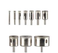 YDHSIKK Punta per Trapano a Tazza, Punta diamantata for Trapano 3-60 mm for Piastrelle, Marmo, Vetro, Ceramica, Sega a Tazza, Punta diamantata(10pcs set2)