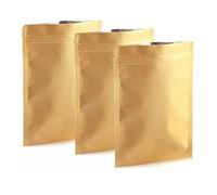 YDHSIKK Sacchetti per la conservazione degli alimenti, 50 sacchetti termosaldabili in alluminio Kraft con chiusura a zip for la conservazione degli alimenti, diverse dimensioni(20x30cm)