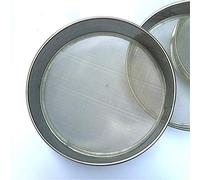 YDHSIKK Setaccio per campionamento orticoltura, 1pc Setaccio di Prova Campione Soia Riso Grano Sesamo Farina Filtro in Acciaio Inossidabile Maglia Cromata Telaio Diam. 20 cm 12 Maglie - 200(12 Mesh)