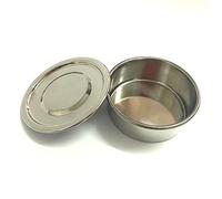 YDHSIKK Setaccio per campionamento orticoltura, Coperchio E Fondo for Setaccio Prova Diam. e Contenitore SUS da 10 cm 304 for setaccio R10 for farmacopea di ispezione campionamento in Laboratorio