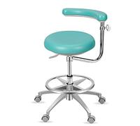 YDHSIKK sgabelli Medical Dental Stool Adjustable Height 20-24 Inches 360 Armrest PU Leather Multicolor(E)
