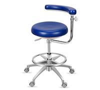 YDHSIKK sgabelli Medical Dental Stool Adjustable Height 20-24 Inches 360 Armrest PU Leather Multicolor(A)