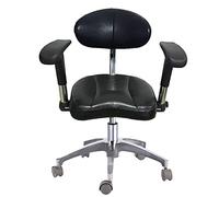YDHSIKK sgabelli Sedia for studio dentistico regolabile con rotazione a 360°, braccioli doppi, ruote, taglia B