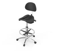 YDHSIKK sgabelli Sedia girevole con rotelle idrauliche ad altezza regolabile con supporto for la schiena e poggiapiedi for studio dentistico, clinica for massaggi, spa, salone, vari colori(A4)
