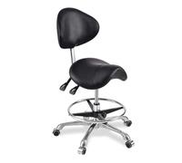 YDHSIKK sgabelli Sgabello a sella girevole regolabile in altezza con supporto for la schiena multicolore(A1)