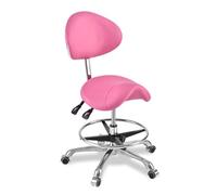 YDHSIKK sgabelli Sgabello a sella girevole regolabile in altezza con supporto for la schiena multicolore(A3)