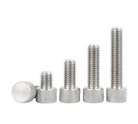 YDHSIKK Viti zigrinate a Testa zigrinata, Knurled Thumb Screws 304 Stainless Steel M2-M8 Thread(M2.5x5mm-10pcs)